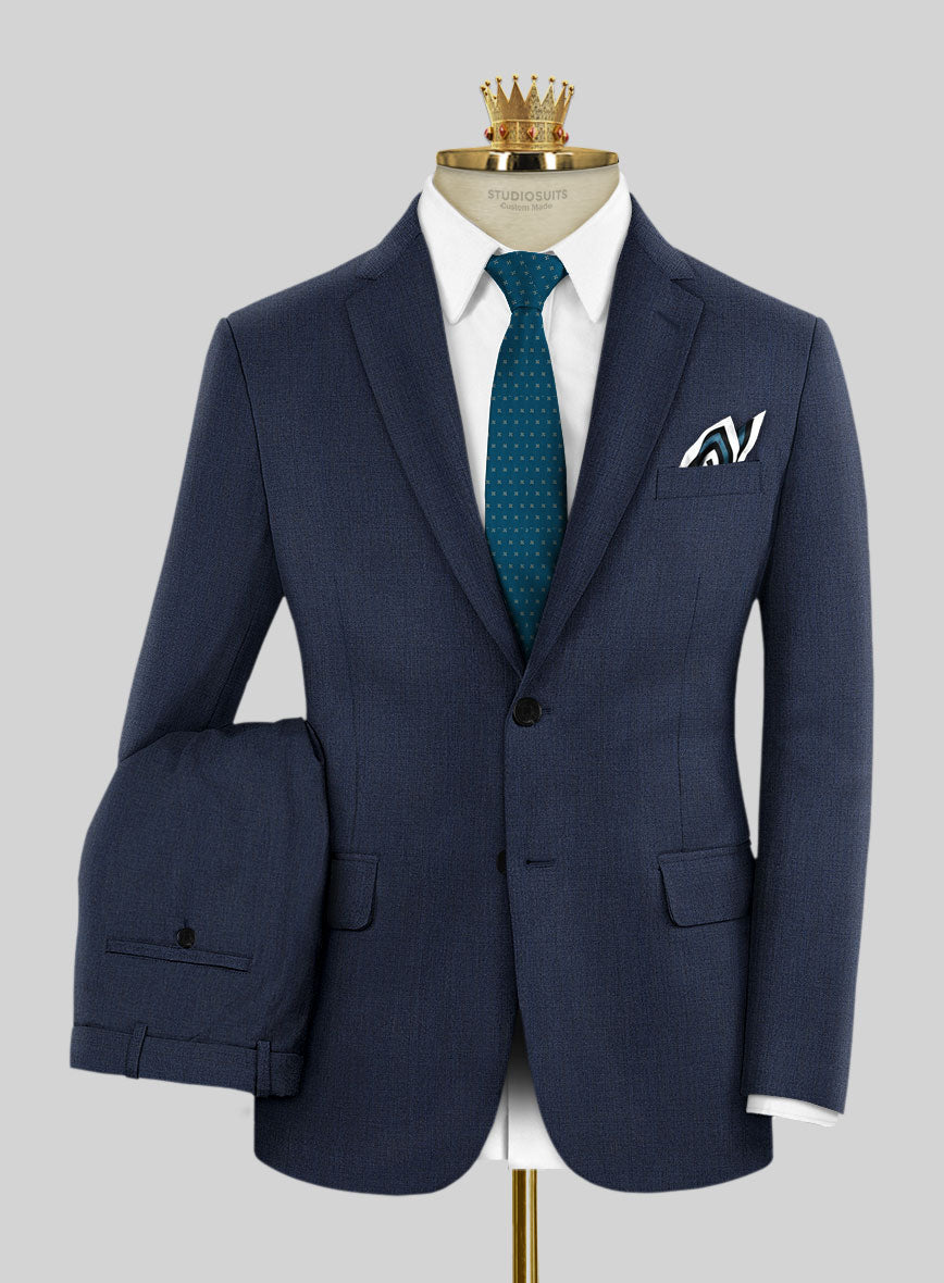 Bristol Regal Blue Sharskin Suit - StudioSuits