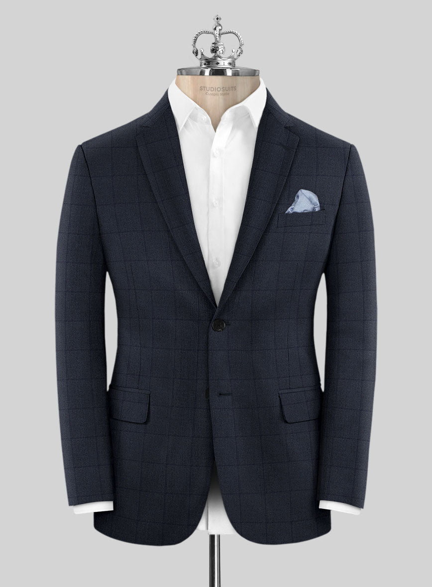 Bristol Renigi Blue Checks Jacket - StudioSuits