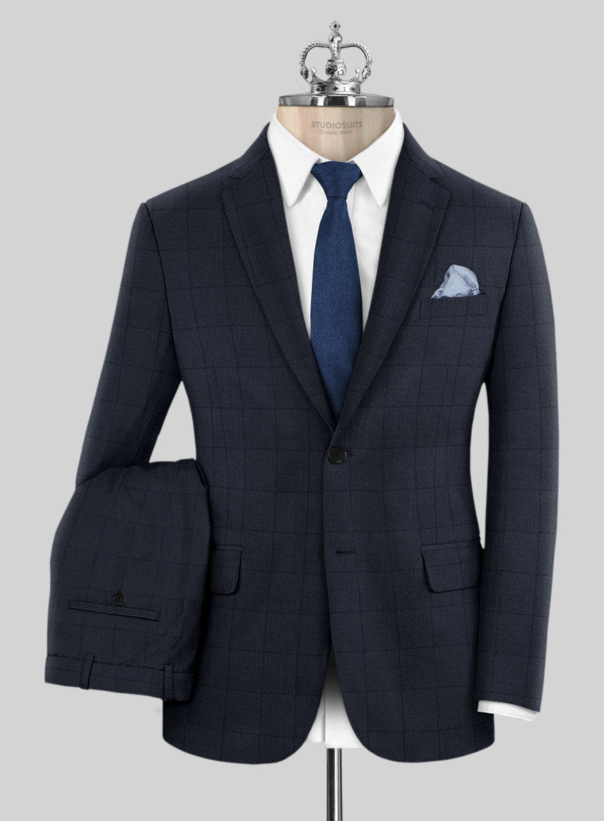 Bristol Renigi Blue Checks  Suit - StudioSuits