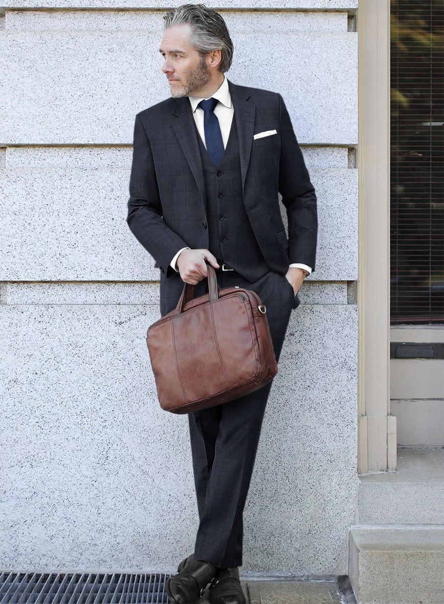 Bristol Renigi Blue Checks  Suit - StudioSuits