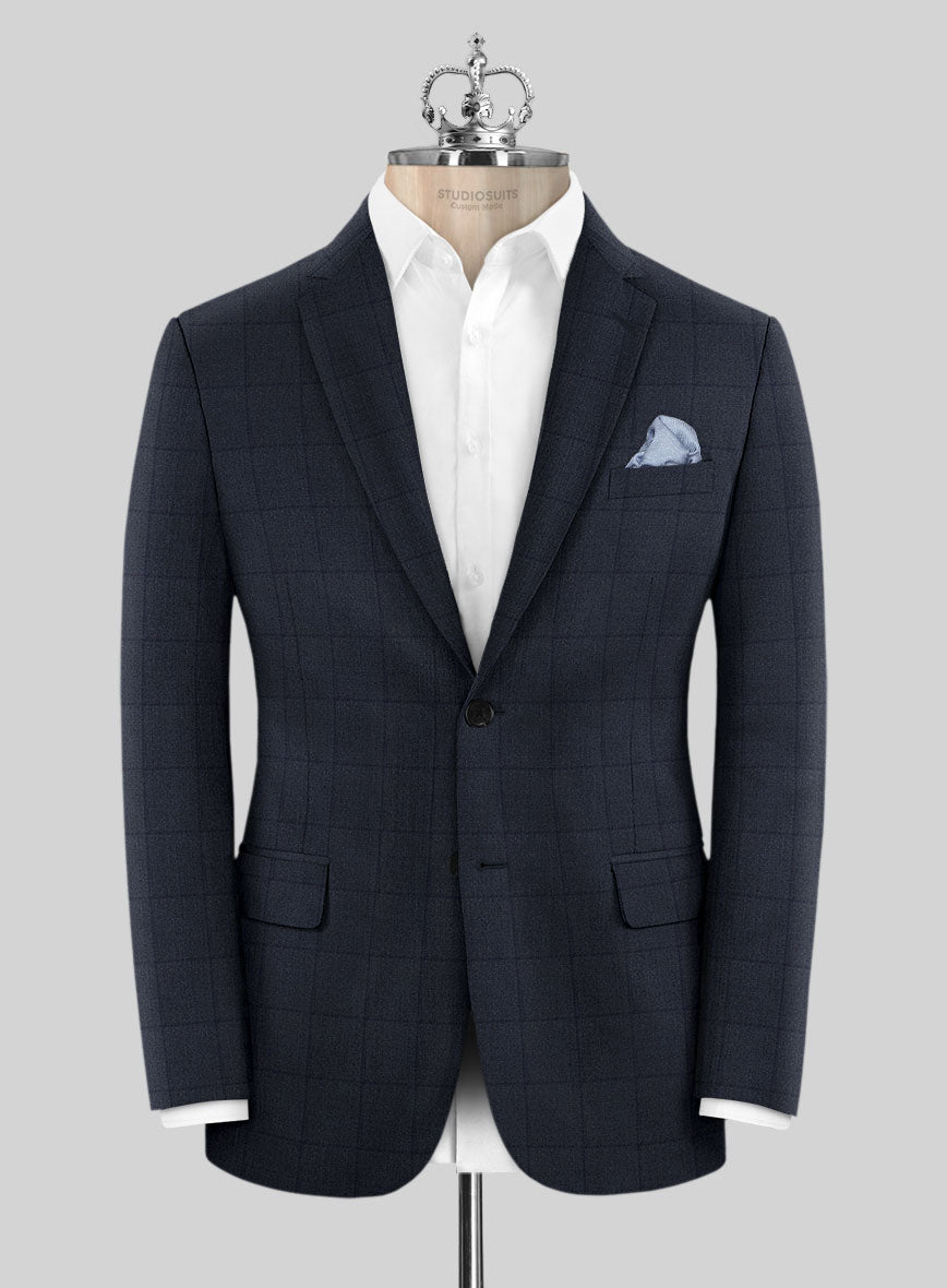 Bristol Renigi Blue Checks  Suit - StudioSuits