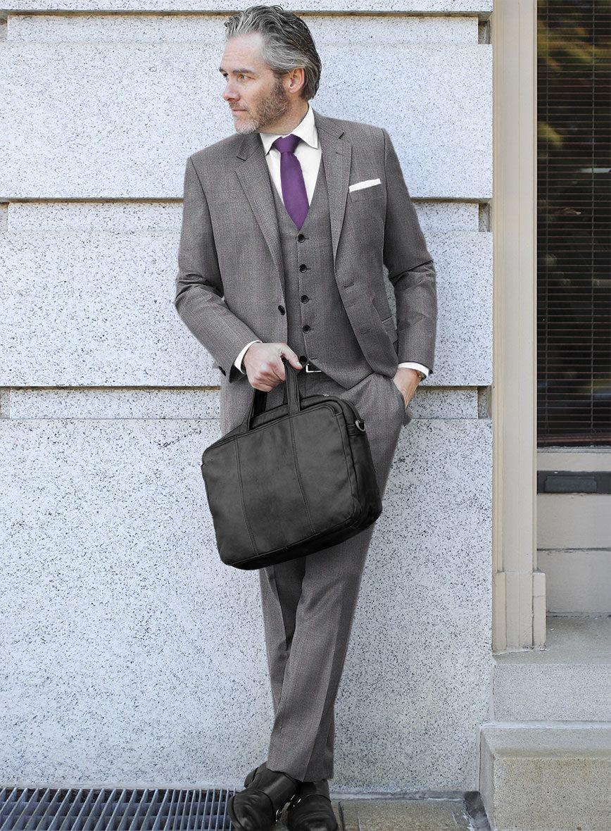 Bristol Sebas Gray Checks Suit - StudioSuits