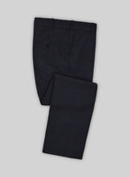 Bristol Umino Dark Blue Herringbone Pants - StudioSuits