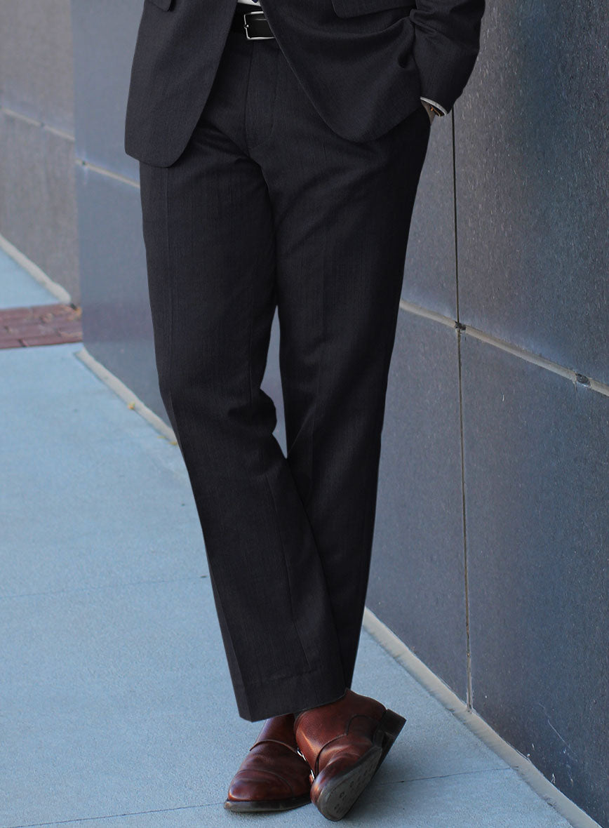 Bristol Umino Dark Blue Herringbone Suit - StudioSuits