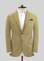 British Khaki Pure Linen Jacket - StudioSuits
