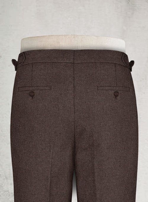 Brown Heavy Highland Tweed Trousers - StudioSuits
