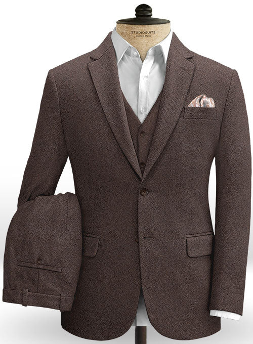 Brown Heavy Tweed Suit – StudioSuits