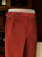 Burnt Sienna Colonel Corduroy Trousers - StudioSuits