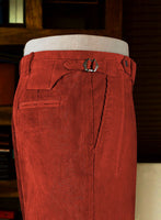 Burnt Sienna Colonel Corduroy Trousers - StudioSuits