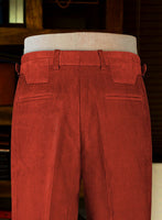 Burnt Sienna Colonel Corduroy Trousers - StudioSuits