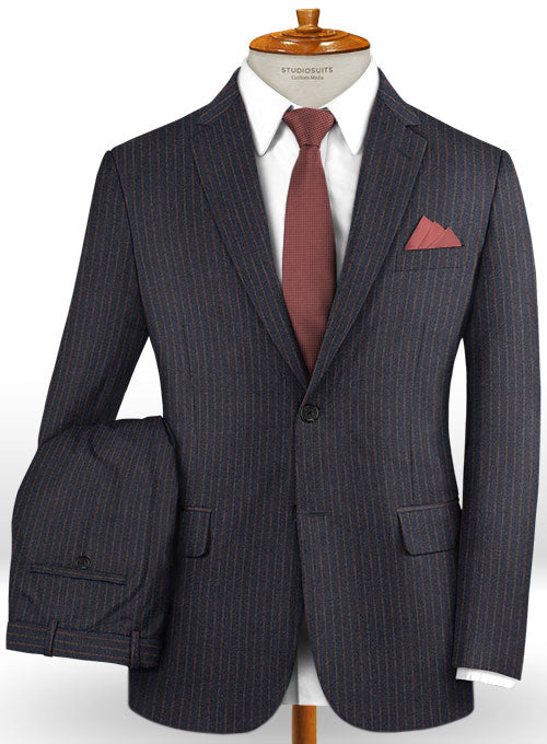 Caccioppoli Dapper Dandy Berno Regal Blue Wool Suit - StudioSuits