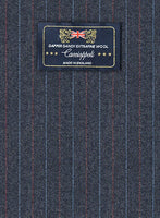 Caccioppoli Dapper Dandy Ortego Indigo Blue Wool Jacket - StudioSuits