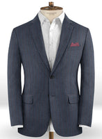 Caccioppoli Dapper Dandy Ortego Indigo Blue Wool Jacket - StudioSuits