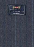 Caccioppoli Dapper Dandy Ortego Indigo Blue Wool Suit - StudioSuits