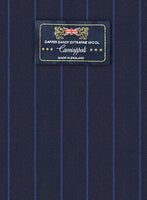 Caccioppoli Dapper Dandy Lerci Navy Blue Wool Jacket - StudioSuits