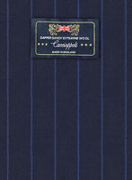 Caccioppoli Dapper Dandy Lerci Navy Blue Wool Pants - StudioSuits