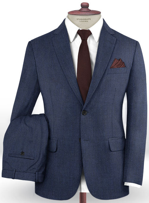 Caccioppoli Dapper Dandy Apelli Bottle Blue Wool Suit - StudioSuits