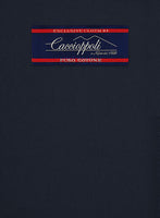 Caccioppoli Cotton Gabardine Navy Blue Suit - StudioSuits