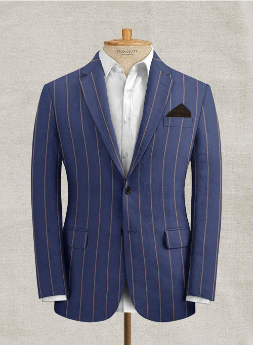 Caccioppoli Bianca Linen Jacket - StudioSuits