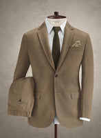 Caccioppoli Cotton Gabardine Brown Suit - StudioSuits