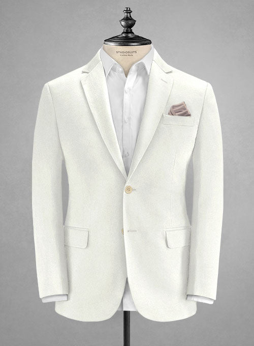 Caccioppoli Cotton Gabardine Off White Suit - StudioSuits