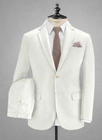 Caccioppoli Cotton Gabardine Off White Suit - StudioSuits