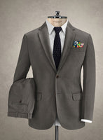 Caccioppoli Cotton Drill Dark Taupe Suit - StudioSuits