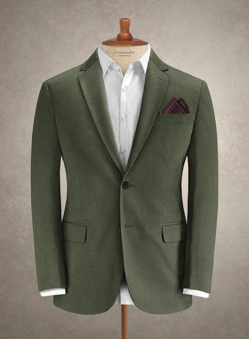 Caccioppoli Cotton Drill Green Suit – StudioSuits