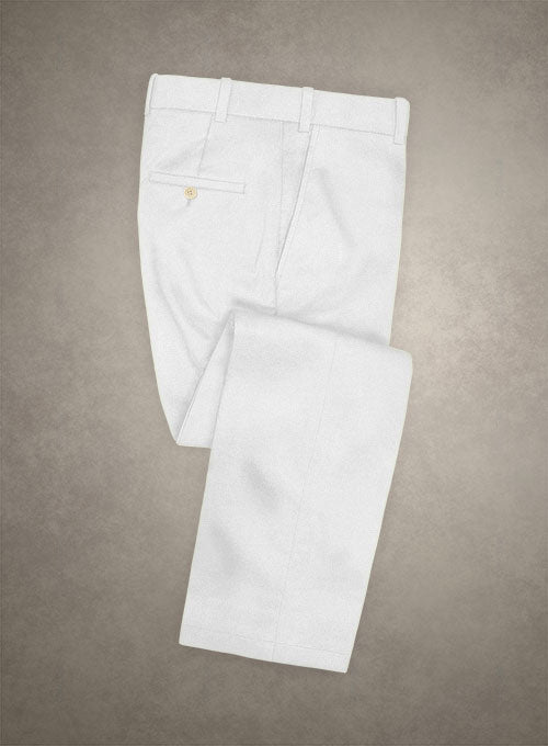Caccioppoli Cotton Gabardine White Suit - StudioSuits