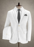 Caccioppoli Cotton Gabardine White Suit - StudioSuits