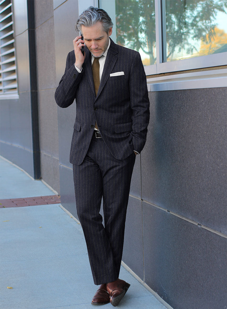 Caccioppoli Paollo Dark Blue Wool Suit - StudioSuits
