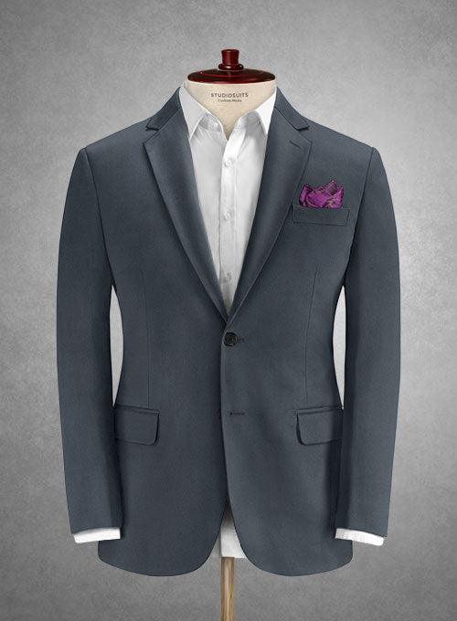 Caccioppoli Cotton Drill Gray Suit - StudioSuits