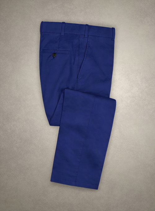 Caccioppoli Cotton Drill Sapphire Blue Suit - StudioSuits