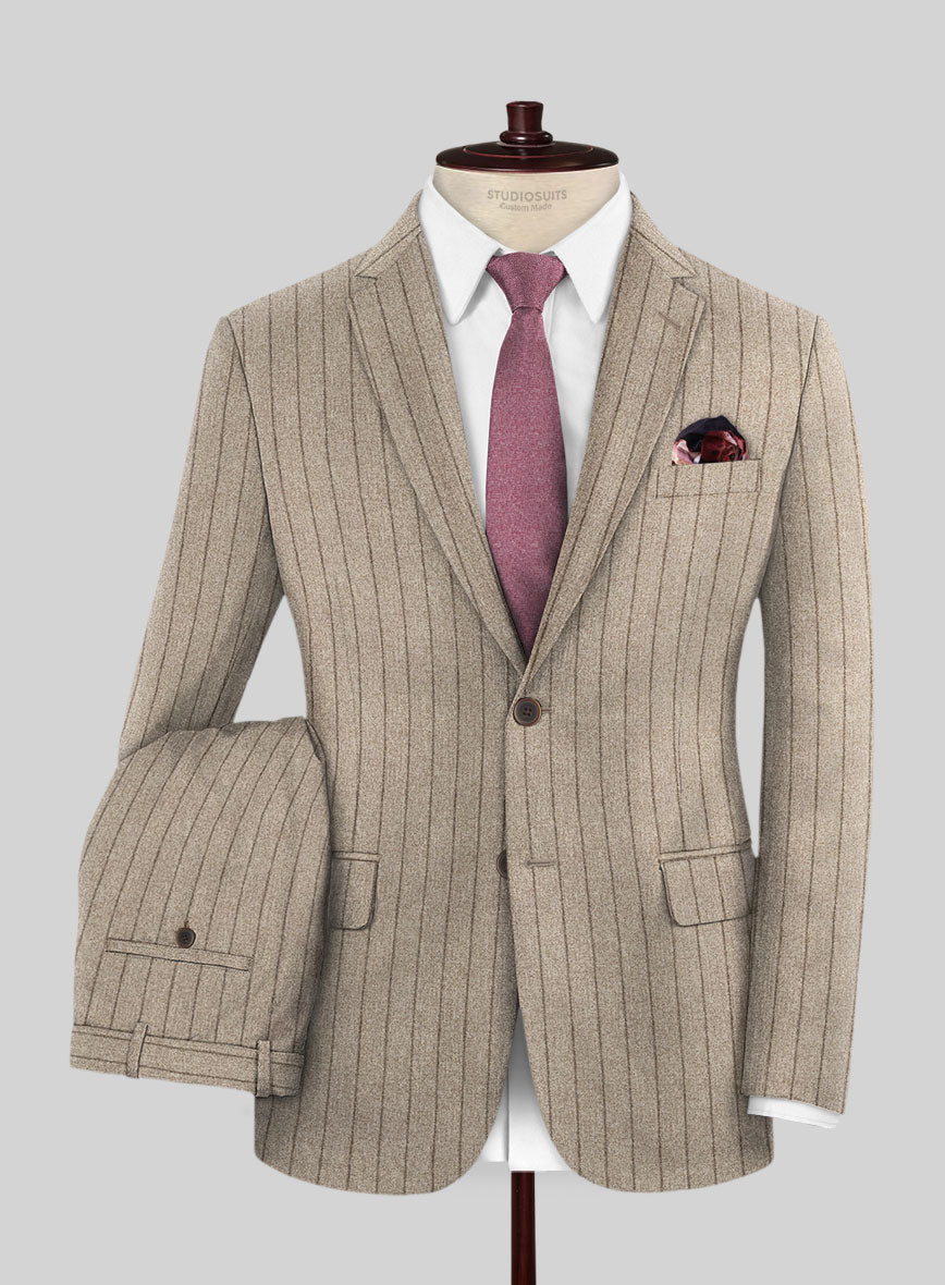 Caccioppoli Acabel Brown Wool Suit - StudioSuits
