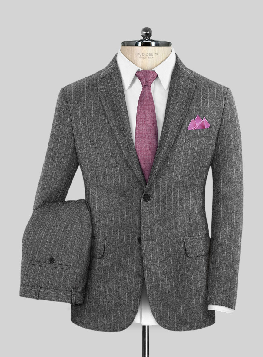 Caccioppoli Laudi Light Gray Wool Suit - StudioSuits