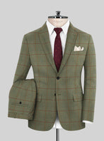 Caccioppoli Omari Glen Green Wool Suit - StudioSuits