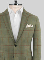 Caccioppoli Omari Glen Green Wool Suit - StudioSuits