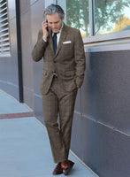 Caccioppoli Orenzo Brown Wool Suit - StudioSuits