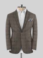 Caccioppoli Orenzo Brown Wool Suit - StudioSuits