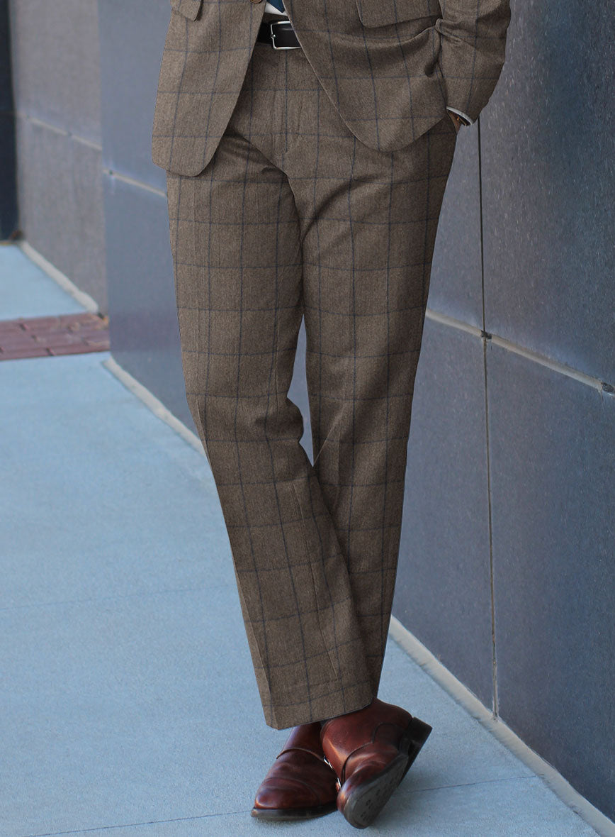 Caccioppoli Orenzo Brown Wool Suit - StudioSuits
