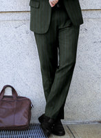 Caccioppoli Orgi Green Wool Suit - StudioSuits