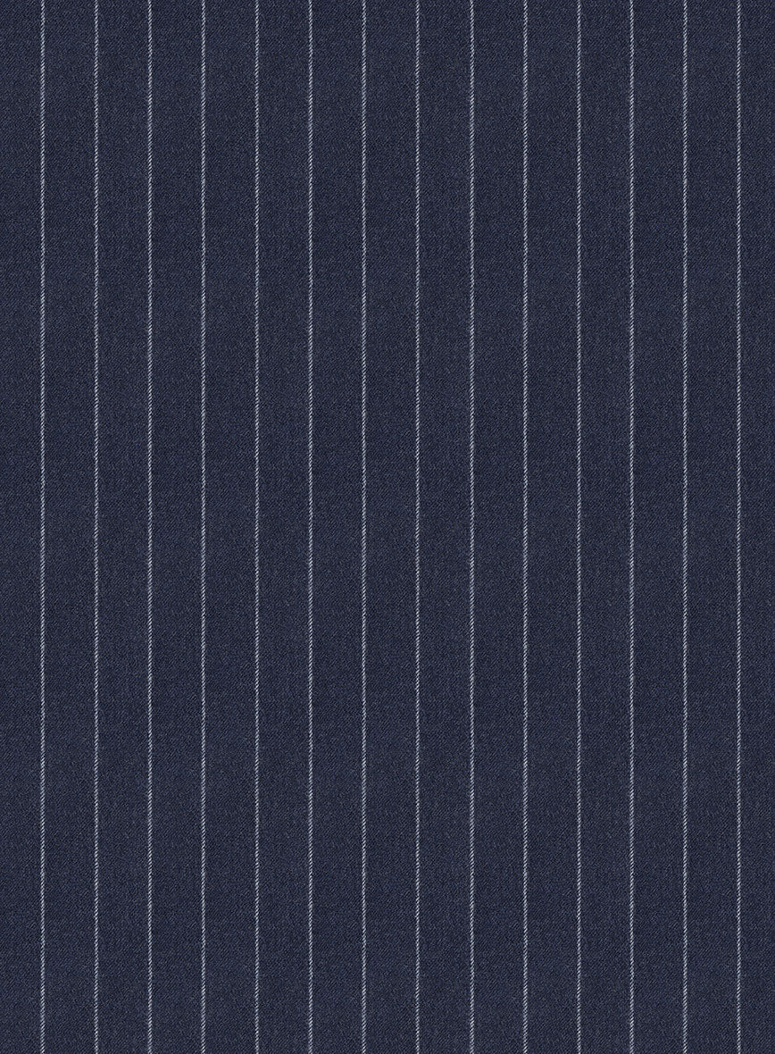 Caccioppoli Reilla Blue Wool Pants - StudioSuits
