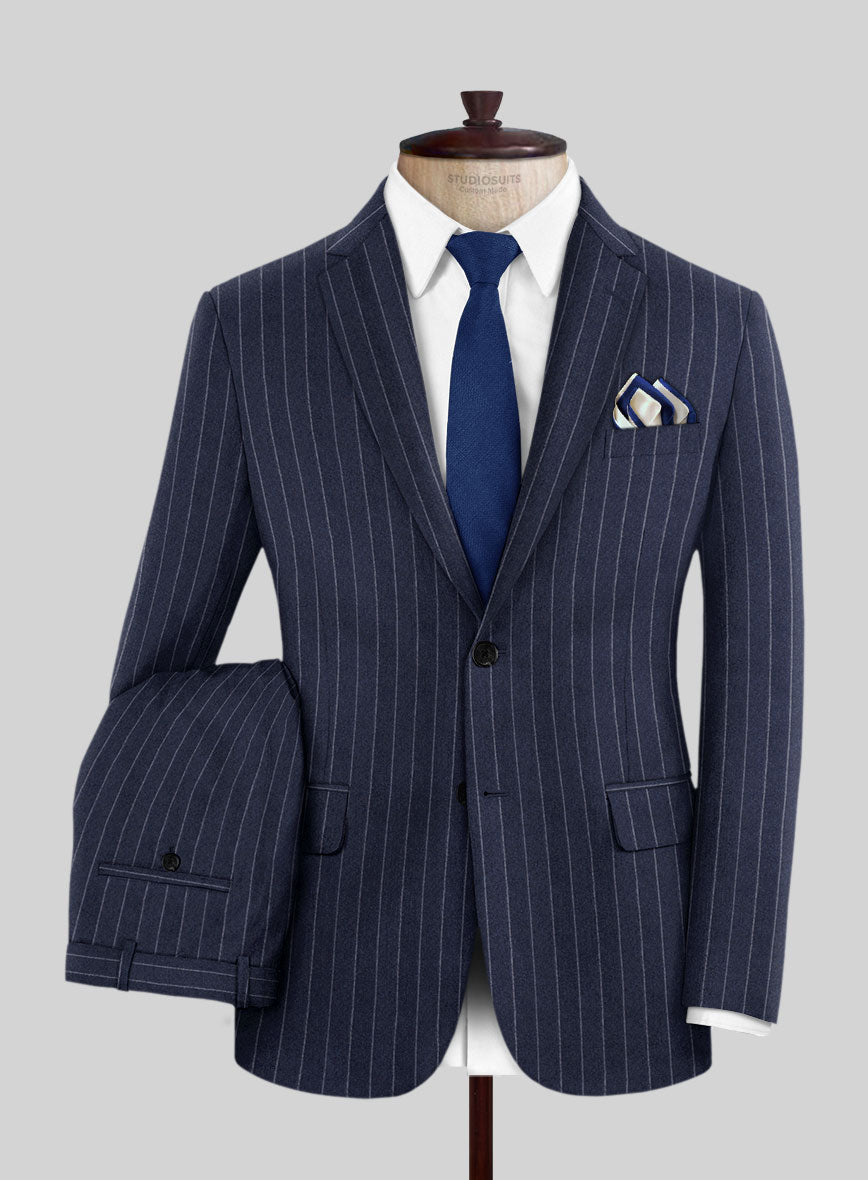 Caccioppoli Reilla Blue Wool Suit - StudioSuits