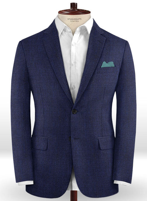 Caccioppoli Dapper Dandy Olierr Blue Wool Suit - StudioSuits