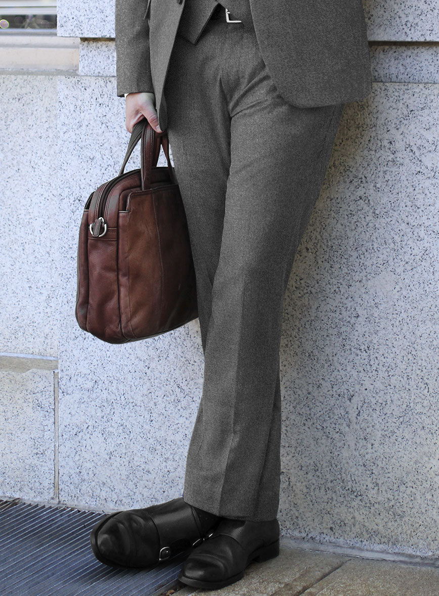 Caccioppoli Imma Gray Wool Pants - StudioSuits