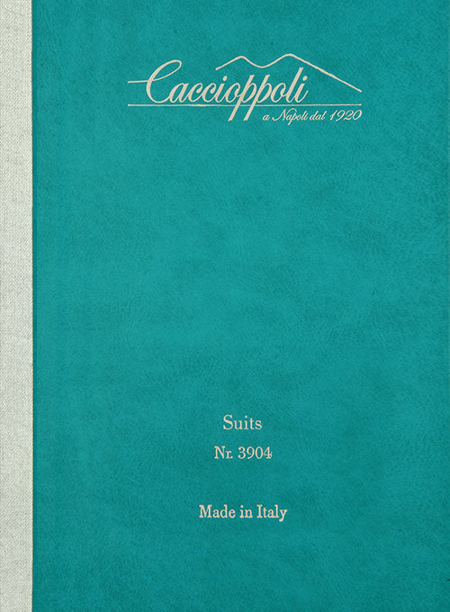 Caccioppoli Wool Blue Batti Pants - StudioSuits