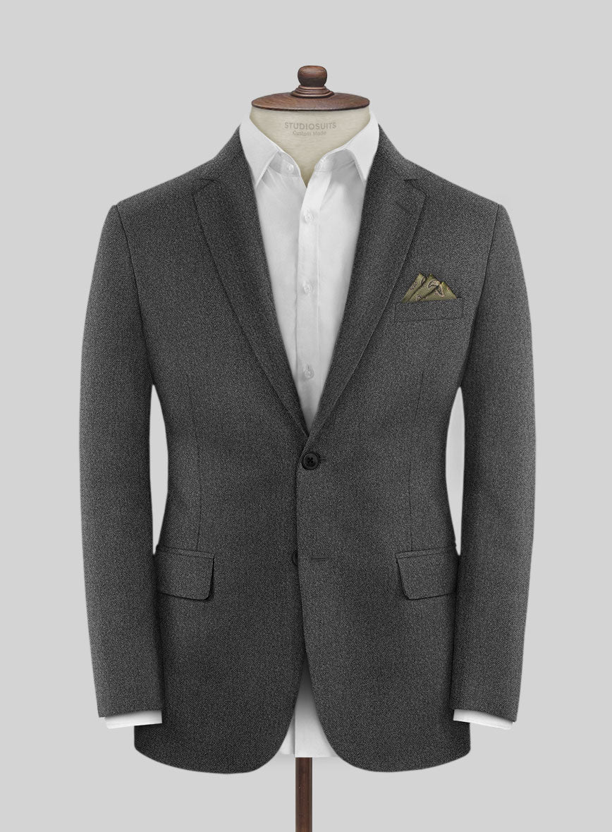Caccioppoli Yorge Iron Gray Wool Jacket - StudioSuits