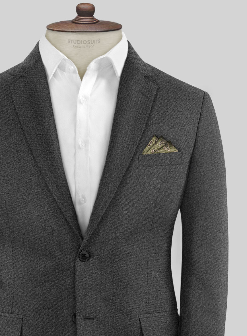 Caccioppoli Yorge Iron Gray Wool Jacket - StudioSuits