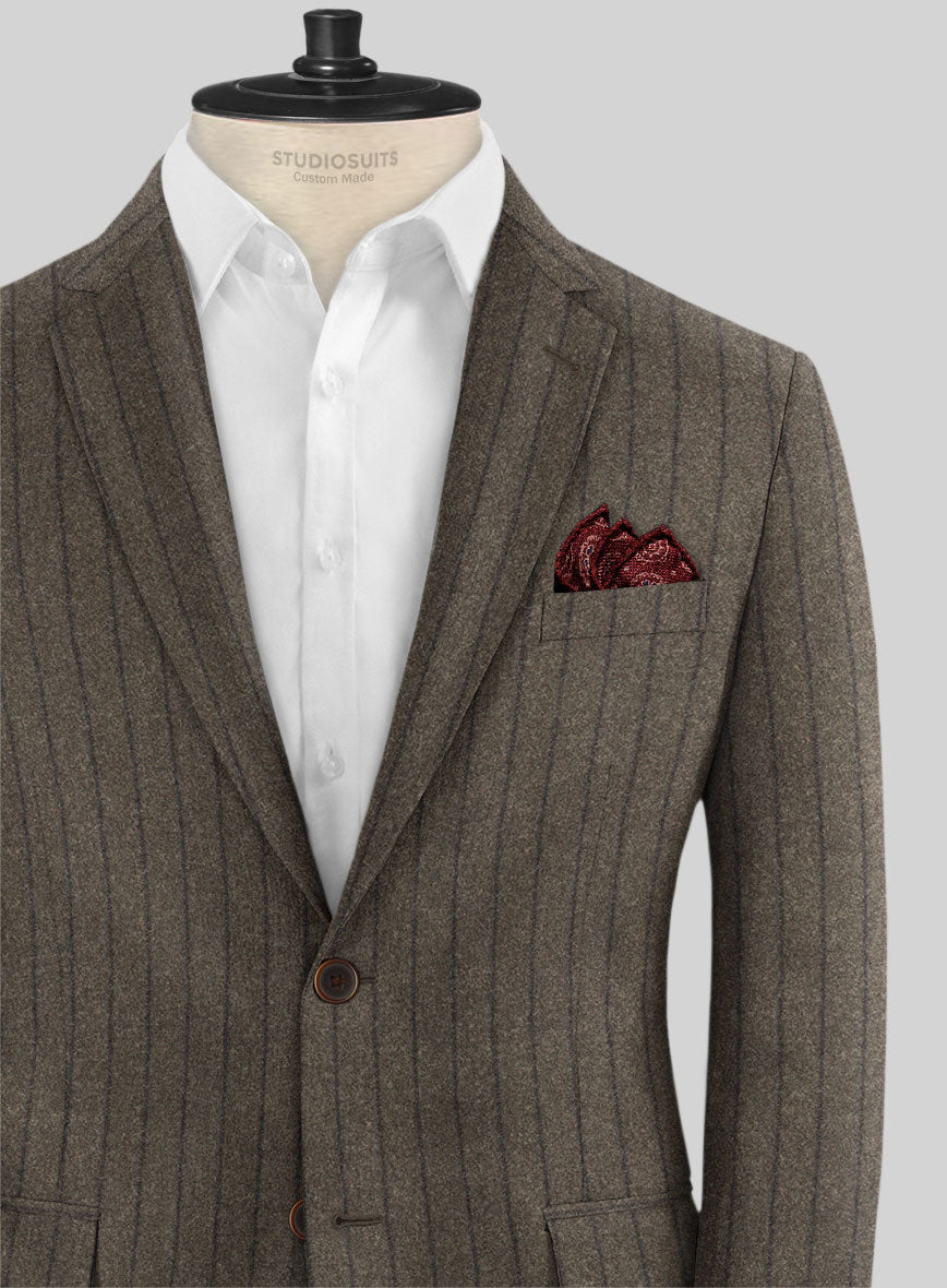 Caccioppoli Posa Dark Brown Wool Suit - StudioSuits