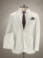 Caccioppoli Canvas Light Beige Cotton Suit - StudioSuits